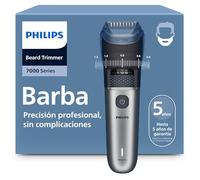 Philips Recortadora de barba series 7000, Hombre, Cuchillas autoafilables, 40 posiciones ajustables, Sensor de Barba, Sistema recogedor de vello, 100% Resistente al agua, Cabezal ancho, BT7670/15