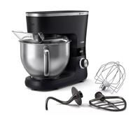PHILIPS Robot de cocina serie 7000 HR7962/21, cuenco de 5,5 l, batidora de 1,5 l, 1000 W, 8 velocidades, color plateado y negro