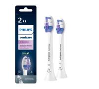 Philips S2 Sensitive - Pack de 2 cabezales blancos de cepillos Sonicare - HX6052/10