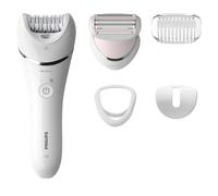 PHILIPS Satinelle Depiladora + Afeitadora - Cabezal de depilación extragrande - 2 velocidades resistentes al agua