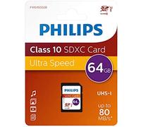 Philips SD C10, Tarjeta de Memoria SDXC de 64 GB