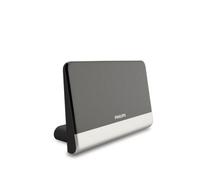 Philips sdv6222 Antena de TV Digital de Interior con Amplificador 48db, Filtro Anti-interférence, Gris