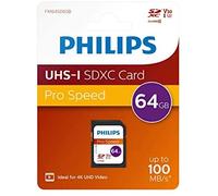 Philips sdxc cardarjeta sdxc de philips 64gb clase, uhs-i u3, 4k