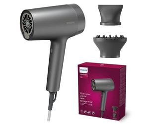 Philips Secador Serie 7000, Seca y Moldea Fácilmente, Tecnología ThermoShield Advanced que Protege de daños por calor, iones Minerales, con Boquilla y Difusor, 1800 W (modelo BHD713/10)