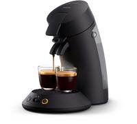 PHILIPS Senseo Original Plus Cafetera de Monodosis, Tecnología Coffee Boost para Máximo Sabor, Selección de Intensidad, Tecnología Crema Plus, 1 o 2 Tazas en Menos de 1 Minuto, Negro (CSA210/61)