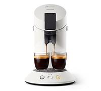 PHILIPS Senseo Original Plus Cafetera Monodosis, 1 o 2 Tazas, Blanco