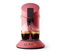 PHILIPS Senseo Original Plus Cafetera Monodosis, 1 o 2 Tazas, Rojo Suave