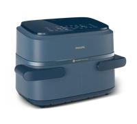 Philips Serie 1000 Cesta Flexible Airfryer Philips - Air Fryer cesta doble azul 7.1L NA156/60