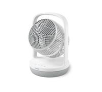Philips Serie 2000 Ventilador de sobremesa. Ultrasilencioso con tecnología SilentWings. 23 dB. Circula el aire. Inclinación 180. Temporizador 12h. Para dormitorio, hogar y oficina. Blanco (CX2050/00)