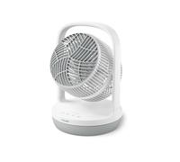 Philips Serie 2000 Ventilador de sobremesa - Ultrasilencioso, tecnología SilentWings, 23 dB, Circula el aire, Inclinación 180, Temporizador 12h, Para dormitorio, hogar y oficina, Blanco (CX2050/00)