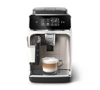 Philips Serie 2300 Cafetera Espresso Superautomática - Sistema exclusivo de leche LatteGo, 4 tipos de café personalizables, Extracción silenciosa SilentBrew, Display táctil. Cromo Blanco (EP2333/40)