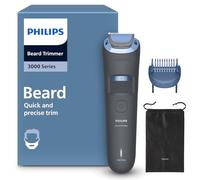 Philips Serie 3000 - Cuchillas con puntas redondeadas, 20 posiciones ajustables, peine-guía, 100% resistente al agua, indicador de batería, carga USB, funda, modelo BT3619/15