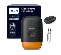Philips Serie 500 Afeitadora eléctrica compacta, sistema Levanta y Corta, cuchillas SteelPrecision, cabezales flotantes 3D, afeitado en seco y húmedo, funda y bloqueo de viaje, tapa magnética, S595/05