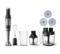 Philips 5000-Serie Stabmixer inkl. Zerkleinerer, Kompakthacker, Schneebesen - 1200W Leistung. ProMix-Technologie. LED-Geschwindigkeitsanzeiger. Stufenlose Geschwindigkeitseinstellung (HR2685/00)