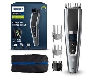 Philips Serie 5000 Hc5630/15 - Cortapelos, 28 Ajustes de Longitud Para Estilo Deseado, 90 Min de Uso Sin Cable, Incluye 3 Peines-Guía y Funda