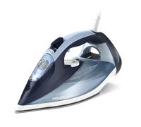 Philips Azur Series 7000 Plancha de vapor - 2800 W, 50 g/min de vapor continuo, 250g de golpe de vapor, vapor vertical, suela SteamGlide Plus, Louros/Algodón Azul (DST7020/20)