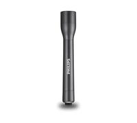 Philips SFL4002T/10 - Linterna LED, 110 Lúmenes, Hasta 5 Horas de Reproducción, Resistente al Agua IPX4, Color Negro (2 Pilas AA Incluidas)