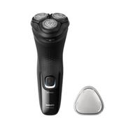 Philips Serie X3000 Afeitadora Eléctrica Hombre, Máquina de Afeitar Barba con Cortapatillas, 27 cuchillas, Cuida la piel, 40min de uso, En Seco y Húmedo, Recargable, X3001/00, Negro
