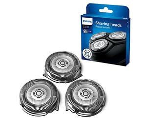 Philips Shaver Series 3000, Cabezales de recambio para afeitadora eléctrica, compatibles con las series de afeitar 1000 y 3000, potentes prestaciones, autoafiladas, 3 piezas, modelo SH30/50