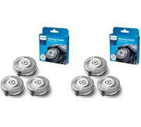 Philips Shaver Series 5000, Cabezales de recambio para afeitadora eléctrica, compatibles con las series de afeitadoras 5000 y 6000, rendimiento potente, autoafilado, 3 piezas, modelo SH50/50