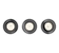 Philips Shellbark 8718696160329 Iluminación Empotrable de 4,5 W y 500 Lúmenes GU10, 4.5 W, Gris