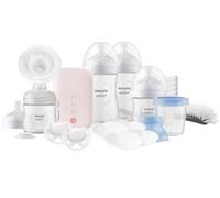 Philips Avent set de regalo para la lactancia materna, extractor de leche eléctrico sencillo con potencia hospitalaria, biberones, chupetes y más, efectivo para las madres, SCD340/31