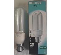 Philips SL-E Pro 827 Lámpara CFL de ahorro de energía, tapa B22 BC, 16 W, 240 V