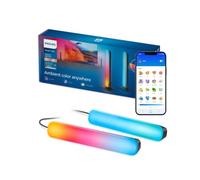 Philips Smart LED Gradient Barra de Luces Inteligentes TV RGBIC, Pack de 2 | Efectos Multicolor, Modos de Luz Estática y Dinámica, Sincroniza con la TV, Control por App y Voz, Alexa, Google y Apple Home