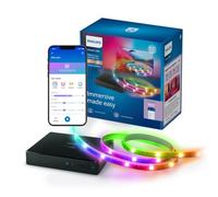 Philips Smart LED HDMI 2.0 Sync Box 4K con Retroiluminación para TV 55-65" | Requiere Entrada HDMI, Admite 4K a 60 Hz, Con Tira de Luces LED Inteligentes RGBIC, para TV, Cine, Música y Videojuegos