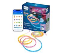 Philips Smart LED Neon Flex Tira de Luces Inteligentes RGBIC, 10 m, Tipo C | Modos Estáticos y Dinámicos, Luz Blanca y de Color Regulable, Flexible, Control por App y Voz, Alexa, Google y Apple Home