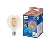 Philips Smart Lighting, Bombilla de Filamento LED ST64 E27 Inteligente, E27, 806 lm, Blanco Ajustable 2700 K-6500 K, Regulable Baja, Connected by WiZ, Alexa, Google Home, Apple Home