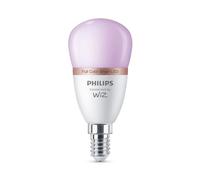 Philips Smart Lighting, Bombilla Inteligente LED RGB P45, E14, 470 lm, Color y Blanco Ajustable 2200 K-6500 K, Regulable Baja, Connected by WiZ, Alexa, Google Home, Apple Home