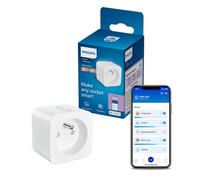 Philips Smart Lighting Enchufe Inteligente Matter Tipo E, Automatizaciones, Controles de Voz/Aplicación, Connected by WiZ, 1 Ud.