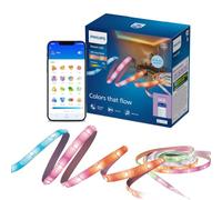 Philips Smart Lighting Tira Luces LED RGBIC, 10 m, Tipo C, Efectos de Iluminación Dinámicos Multicolor, Recortable, Fácil de Instalar, Conexión Wi-Fi, Connected by WiZ, Google Home, Alexa, Apple Home