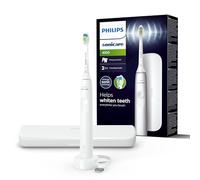 Philips Sonicare 4100 Cepillo dental eléctrico, para adultos, con 1 cabezal de cepillado sónico, W2 Optimal White en blanco, estuche de viaje compacto y cargador USB, modelo HX3683/33