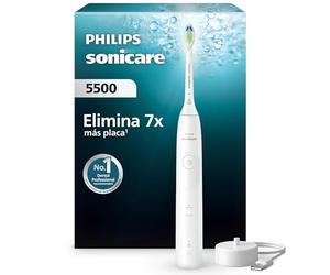 Philips Sonicare 5500 cepillo dental eléctrico, sónico con 1 nivel de intensidad, alerta de presión, EasyStart, SmarTimer y BrushPacer, blanco, modelo HX7110/01 [Nueva Tecnología]