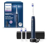 Philips Sonicare 6100 cepillo dental eléctrico, sónico, 2 modos de cepillado, 3 niveles de intensidad, EasyStart, estuche de viaje, azul marino, modelo HX7403/01 [Nueva Tecnología]