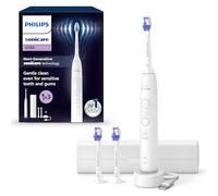 Philips Sonicare 6100 cepillo dental eléctrico, sónico con 2 modos de cepillado y 3 niveles de intensidad, EasyStart, estuche de viaje, blanco, HX7400/02 [Nueva Tecnología]