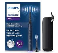 Philips Sonicare 7100 cepillo dental eléctrico, sónico, 4 modos de cepillado, 3 niveles de intensidad, alerta de presión, EasyStart, SmarTimer, azul marino, HX7423/01 [Nueva Tecnología]