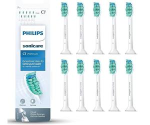 Philips Sonicare Cabezales Originales ProResults Standard para Cepillo de Dientes Eléctrico Sónico - Paquete de 10 unidades en Blanco (Modelo HX6010/32)