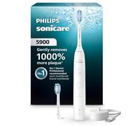 Philips Sonicare Cepillo dental eléctrico serie 5900 - Sonicare nueva generación, sensor de presión, 6 ajustes de cepillado, SmarTimer, BrushPacer, 21 días de duración, blanco