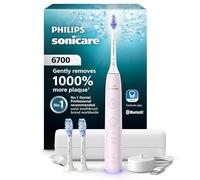 Philips Sonicare Cepillo dental eléctrico serie 6700 - Sonicare nueva generación, sensor de presión, 9 ajustes de cepillado, SmarTimer, duración de 21 días, estuche de viaje, color rosa