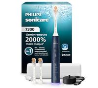 Philips Sonicare Cepillo dental eléctrico serie 7300 - Tecnología Sonicare de nueva generación, sensor de presión, 12 ajustes de cepillado, SmarTimer, duración de 21 días, estuche de viaje, azul