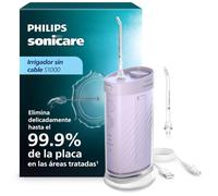 Philips Sonicare Compact Flosser 1000 - Irrigador dental compacto con 3 modos de limpieza, resistencia al agua IPX7, mejora la salud de las encías, ideal para viajes, lila claro, HX3333/23