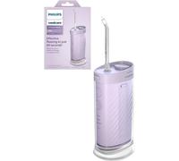 Philips Sonicare Compact Flosser 1000, irrigador dental portátil con 3 modos de hilo dental, irrigador oral impermeable IPX7, apto para viajes, morado, modelo HX3333/23