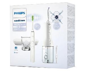Philips Sonicare Diamond Clean 9000 + PowerFlosser Blanco