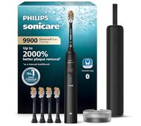 Philips Sonicare DiamondClean Prestige 9900 - Cepillo de dientes eléctrico recargable con SenseIQ, cuarzo negro, BD7001AZ