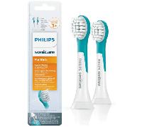 Philips Sonicare For Kids, cabezales de cepillo dental de repuesto originales para niños a partir de 3 años, paquete de 2, HX6032/90