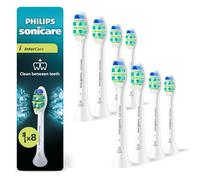 Philips Sonicare InterCare - Cabezales de recambio originales de cepillo eléctrico, blanco, pack de 8, HX9008/87