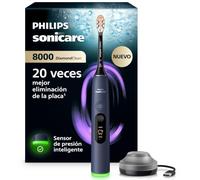 Philips Sonicare Next-Generation DiamondClean 8000 Cepillo de dientes eléctrico - con Smart Pressure Feedback y 15 ajustes, azul oscuro, HX8311/13